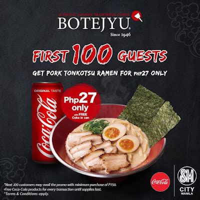 botejyu promo|BOTEJYU SM Manila Opening Promo: July 30 2021.